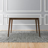 Mary Modern Style Solid Wood Rectangular Dining Kitchen Table 63" by Ashcroft Furniture at Eve Furniture