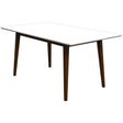 Mary Modern Style Solid Wood Rectangular Dining Kitchen Table 63" by Ashcroft Furniture at Eve Furniture