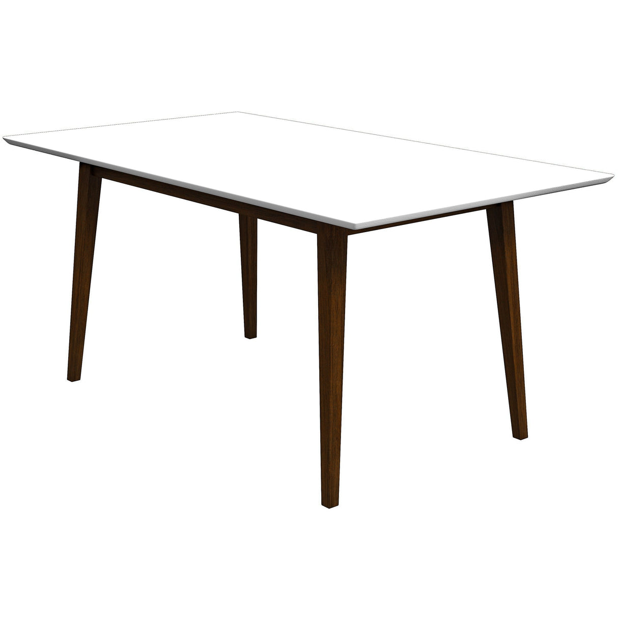 Mary Modern Style Solid Wood Rectangular Dining Kitchen Table 63" by Ashcroft Furniture at Eve Furniture