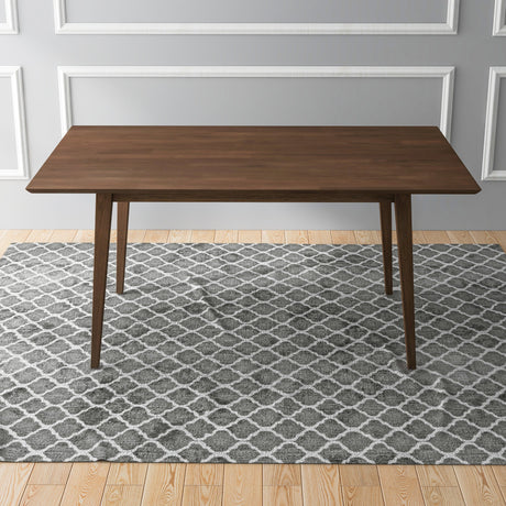 Mary Modern Style Solid Wood Rectangular Dining Kitchen Table 63" by Ashcroft Imports at Eve Furniture
