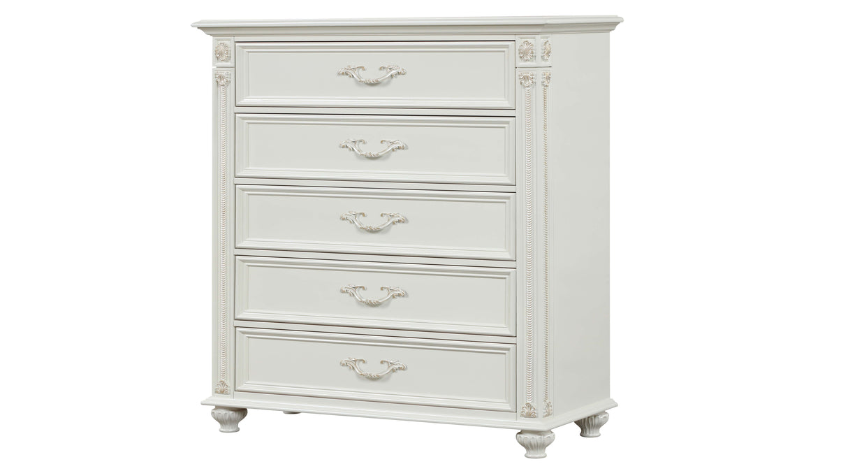 Marya White Bedroom Set by Cosmos Furniture at Eve Furniture