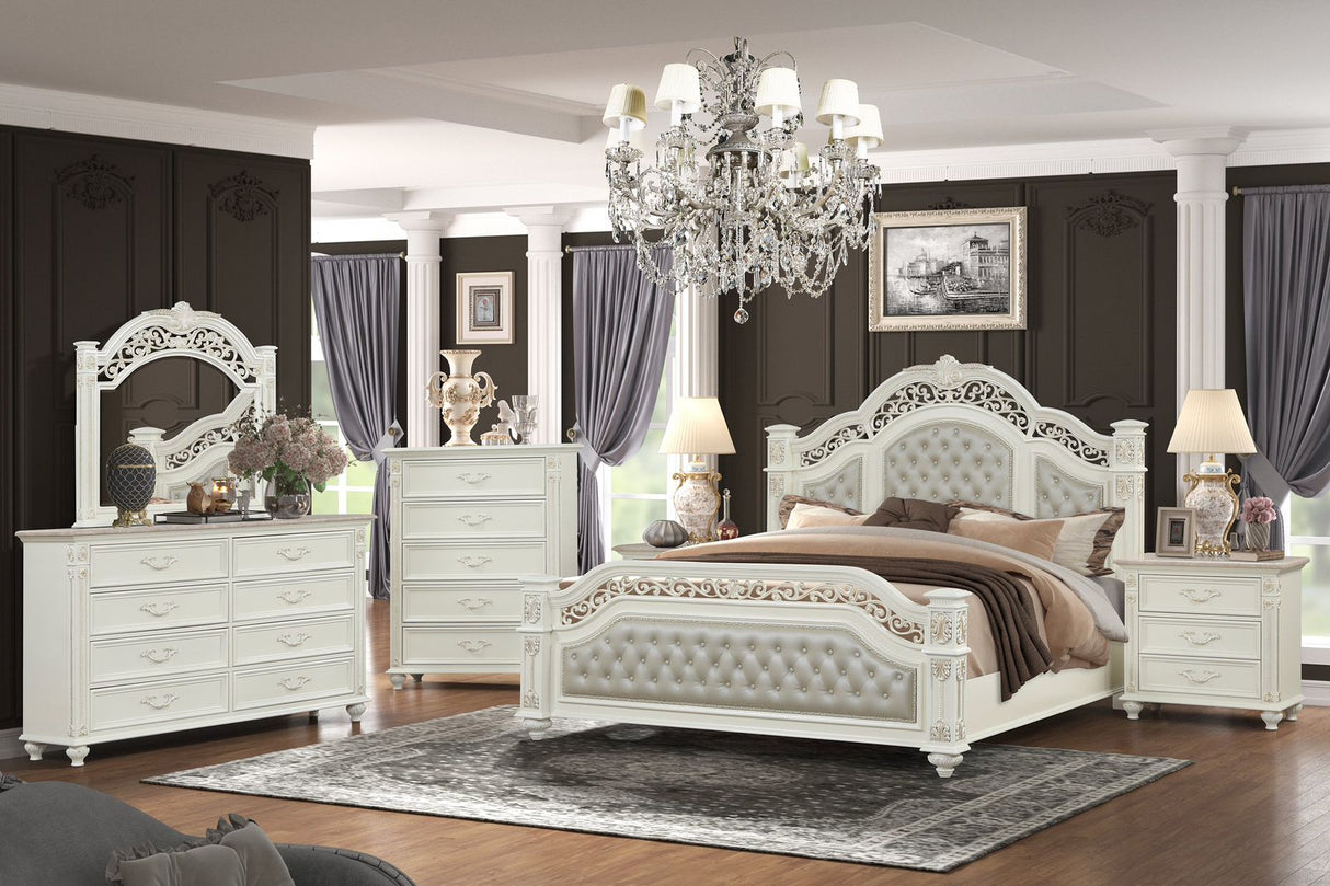 Marya White Bedroom Set by Cosmos Furniture at Eve Furniture