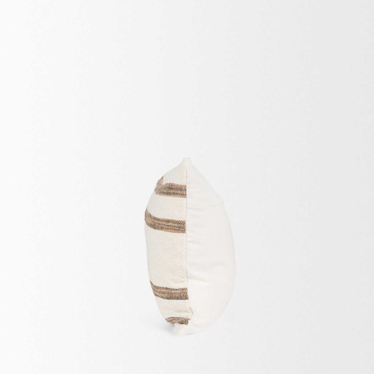Maryn 13x21 Lumbar Cream w/ Brown Stripes Decorative Pillow Cover by Mercana at Eve Furniture