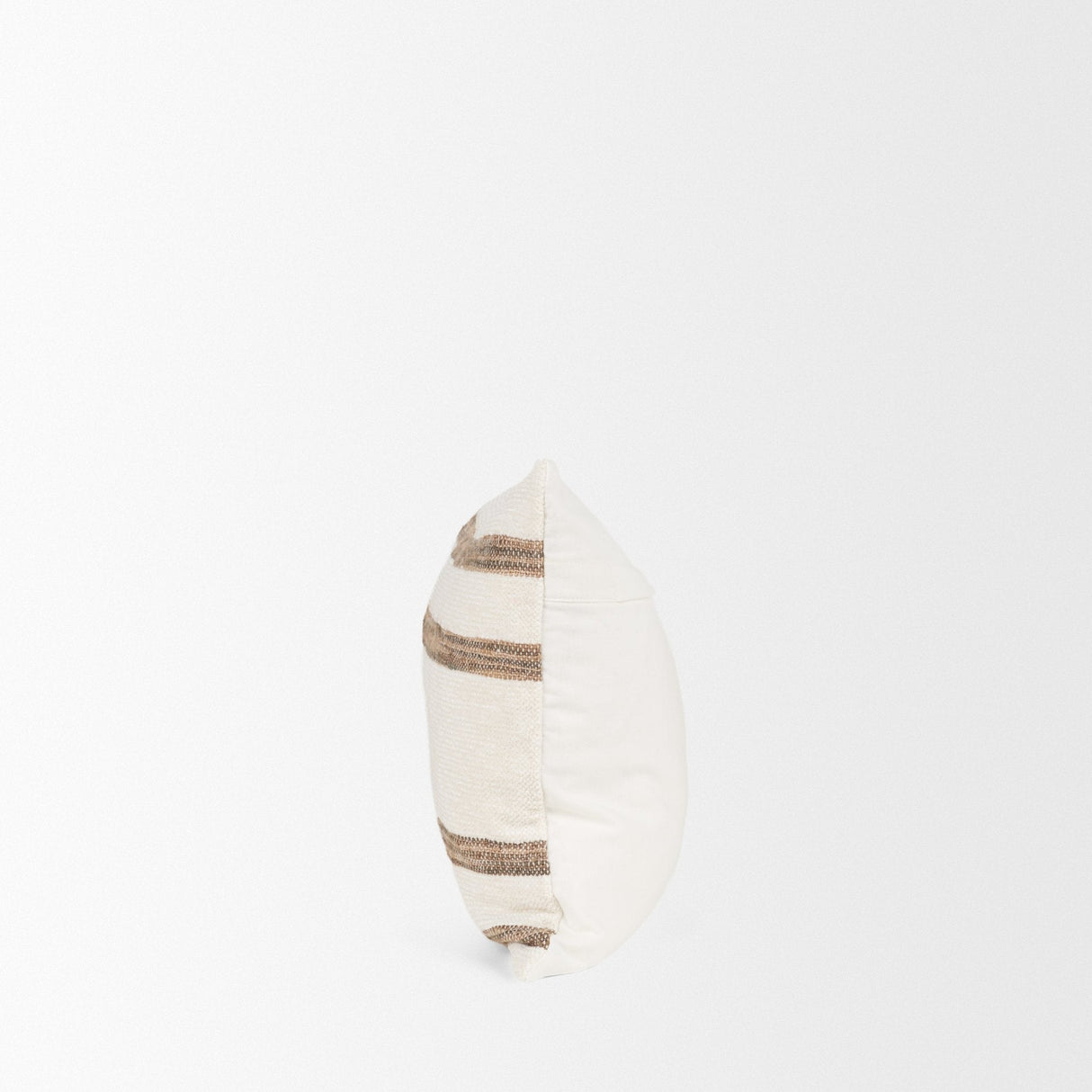Maryn 14x26 Lumbar Cream w/ Brown Stripes Decorative Pillow Cover by Mercana at Eve Furniture