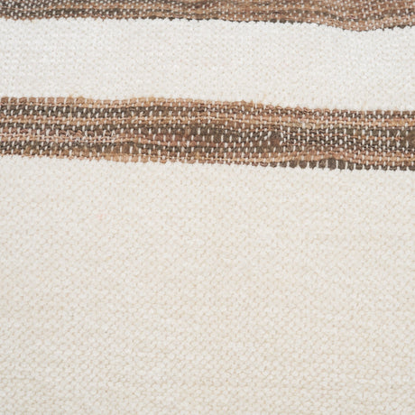 Maryn 13x21 Lumbar Cream w/ Brown Stripes Decorative Pillow Cover by Mercana at Eve Furniture