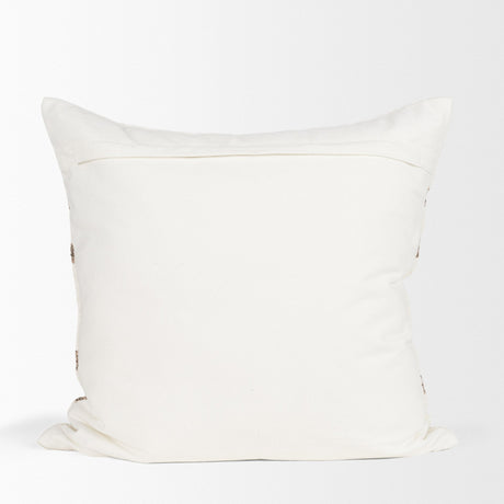 Maryn Square Cream w/ Brown Stripes Decorative Pillow Cover by Mercana at Eve Furniture