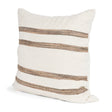 Maryn Square Cream w/ Brown Stripes Decorative Pillow Cover by Mercana at Eve Furniture