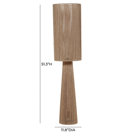Marza Natural Jute 2-Bulb Floor Lamp by TOV Furniture at Eve Furniture