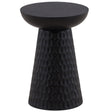 Marzell Side Table, Black by Dovetail at Eve Furniture