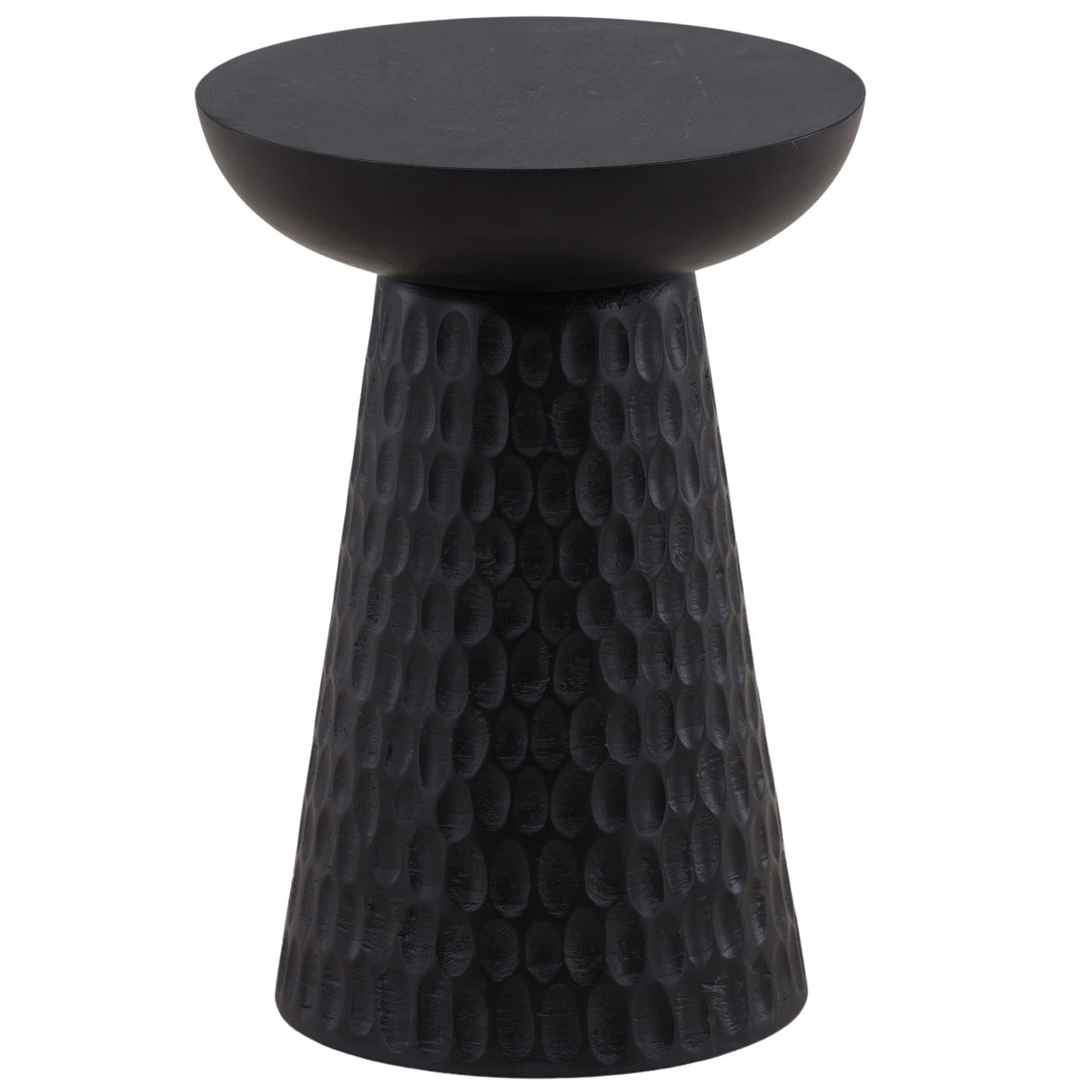 Marzell Side Table, Black by Dovetail at Eve Furniture