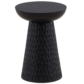 Marzell Side Table, Black by Dovetail at Eve Furniture