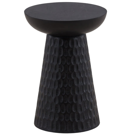 Marzell Side Table, Black by Dovetail at Eve Furniture