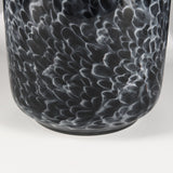 Masai Large Black Mottled Glass Vase by Mercana at Eve Furniture