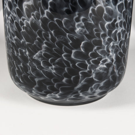 Masai Large Black Mottled Glass Vase by Mercana at Eve Furniture