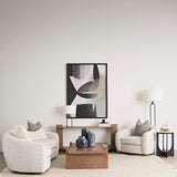 Masai Large Black Mottled Glass Vase by Mercana at Eve Furniture