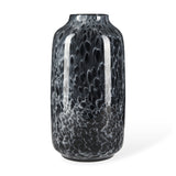 Masai Large Black Mottled Glass Vase by Mercana at Eve Furniture