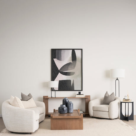 Masai Medium Black Mottled Glass Vase by Mercana at Eve Furniture