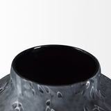 Masai Small Black Mottled Glass Vase by Mercana at Eve Furniture