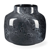 Masai Small Black Mottled Glass Vase by Mercana at Eve Furniture
