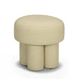 Masha Yellow Homespun Plaid Performance Linen Accent Stool by TOV Furniture at Eve Furniture
