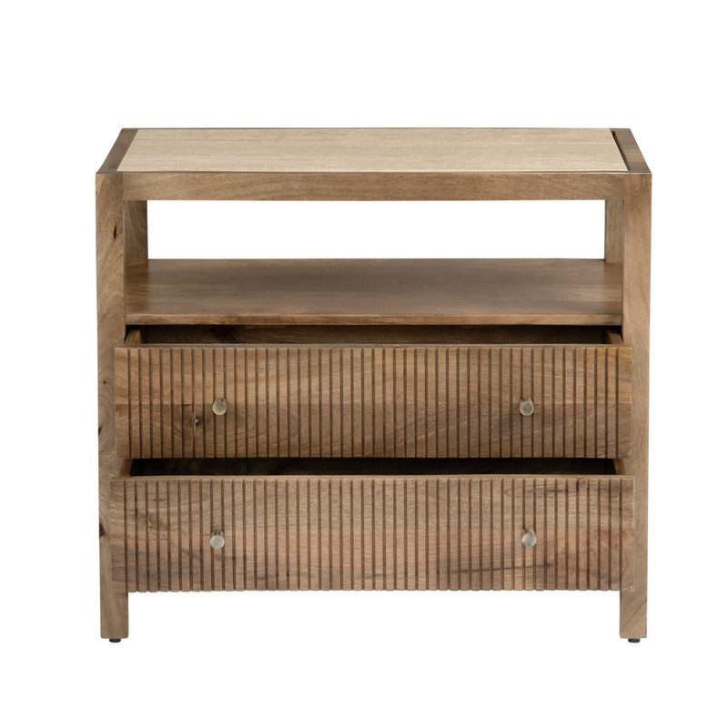 Mason Brown Bedside Table by Crestview at Eve Furniture