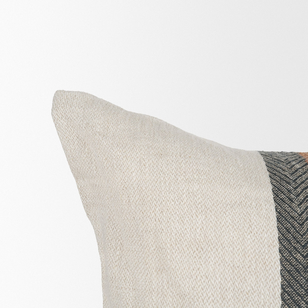 Mason 14x26 Cream w/ Orange Stripe Decorative Pillow Cover by Mercana at Eve Furniture