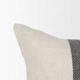 Mason 14x26 Cream w/ Orange Stripe Decorative Pillow Cover by Mercana at Eve Furniture