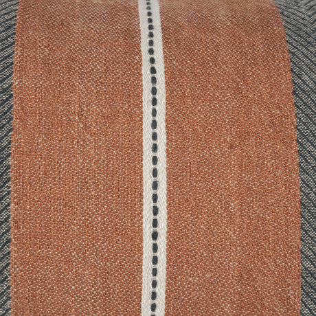 Mason 14x26 Cream w/ Orange Stripe Decorative Pillow Cover by Mercana at Eve Furniture