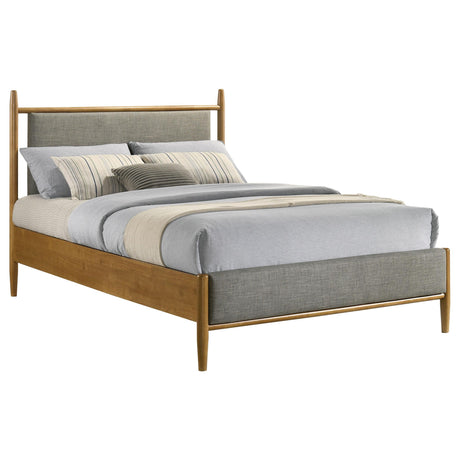 Mason Gray and Light Brown 46-inch Full Panel Platform Bed by Coaster at Eve Furniture