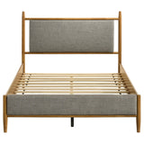 Mason Gray and Light Brown 46-inch Full Panel Platform Bed by Coaster at Eve Furniture