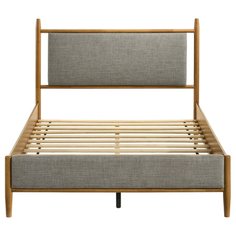 Mason Gray and Light Brown 46-inch Full Panel Platform Bed by Coaster at Eve Furniture