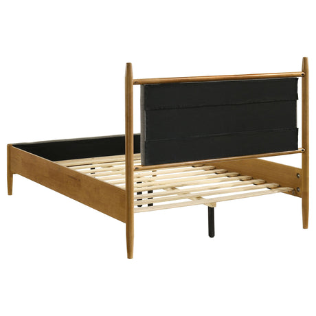 Mason Gray and Light Brown 46-inch Full Panel Platform Bed by Coaster at Eve Furniture