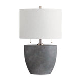 Mason Grey/Silver Table Lamp by Crestview at Eve Furniture