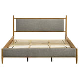 Mason Light Brown 46-inch Eastern King Panel Platform Bed by Coaster at Eve Furniture