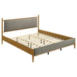 Mason Light Brown 46-inch Eastern King Panel Platform Bed by Coaster at Eve Furniture
