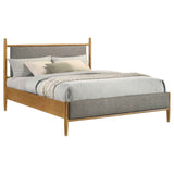 Mason Light Brown 46-inch Queen Panel Platform Bed by Coaster at Eve Furniture