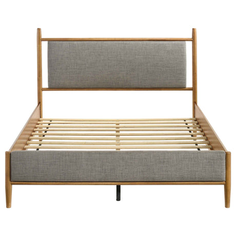 Mason Light Brown 46-inch Queen Panel Platform Bed by Coaster at Eve Furniture