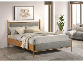 Mason Light Brown 46-inch Queen Panel Platform Bed by Coaster at Eve Furniture