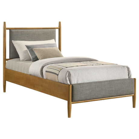 Mason Light Brown 46-inch Twin Panel Platform Bed by Coaster at Eve Furniture