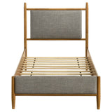 Mason Light Brown 46-inch Twin Panel Platform Bed by Coaster at Eve Furniture