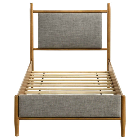 Mason Light Brown 46-inch Twin Panel Platform Bed by Coaster at Eve Furniture