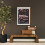 Mason Square Cream w/ Orange Stripe Decorative Pillow Cover by Mercana at Eve Furniture