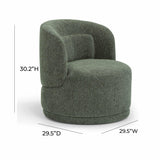 Massa Textured Fabric Swivel Accent Chair by TOV Furniture at Eve Furniture