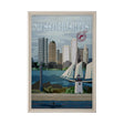 Massachusetts Go USA (XL) by Mercana Studio Hand Embellished Decograph Framed Art Print under Glass by Mercana at Eve Furniture