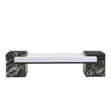 Massimo Black/White Bench by Crestview at Eve Furniture