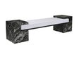 Massimo Black/White Bench by Crestview at Eve Furniture