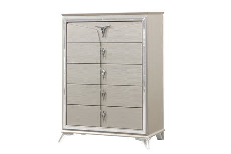 Master Champagne Storage Bedroom Set by Happy Homes at Eve Furniture