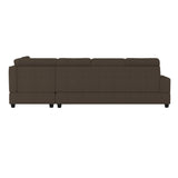 Maston Chocolate 2-Piece Reversible Sectional with Drop-Down Cup Holders by Homelegance at Eve Furniture