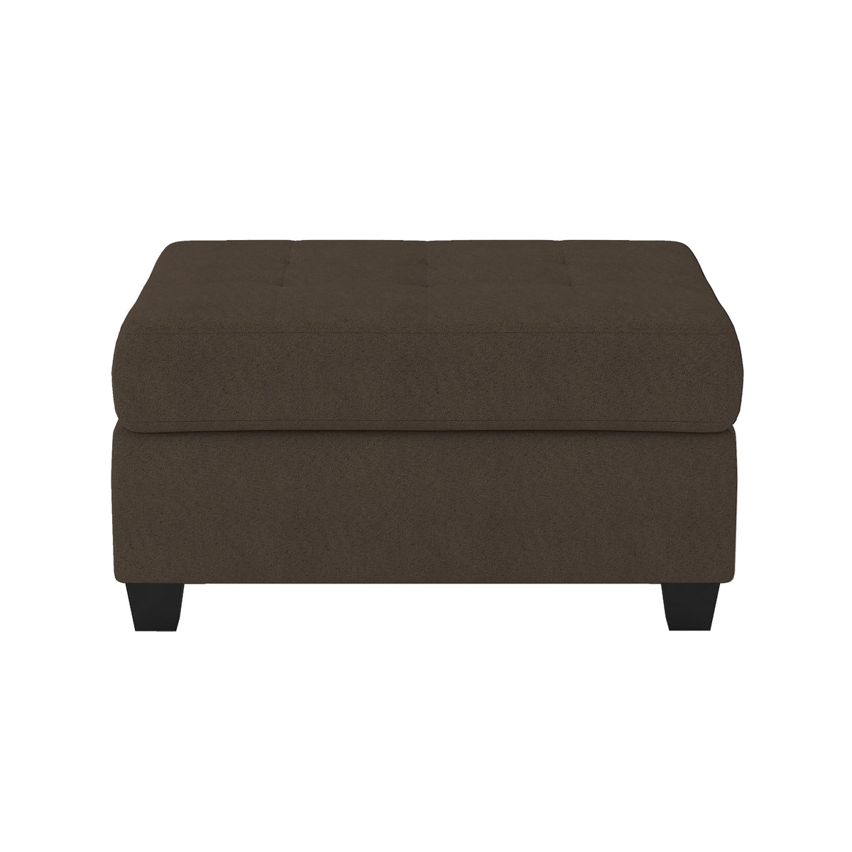 Maston Chocolate 3-Piece Reversible Sectional with Drop-Down Cup Holders and Storage Ottoman by Homelegance at Eve Furniture