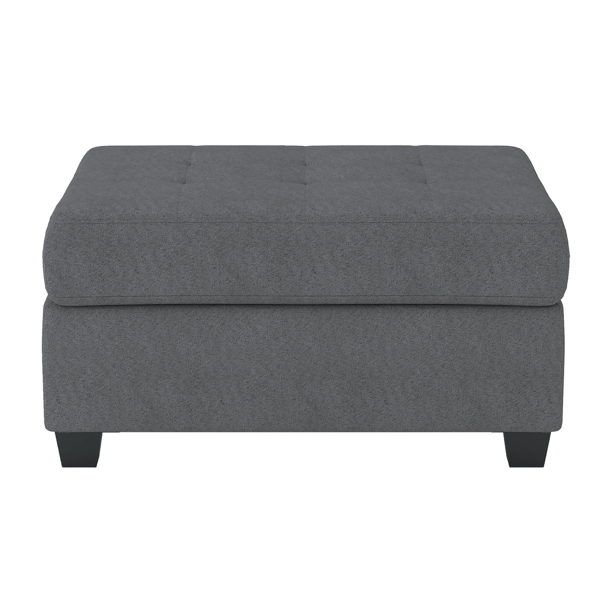 Maston Dark Gray 2-Piece Reversible Sectional with Drop-Down Cup Holders and Storage Ottoman by Homelegance at Eve Furniture